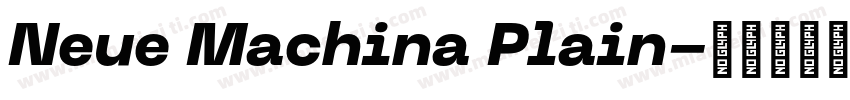 Neue Machina Plain字体转换